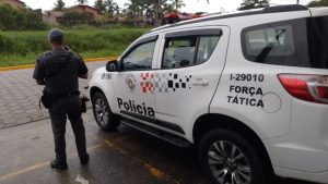 Viatura da Polícia Civil de SP simbolizando a redução de indicadores de segurança pública em Campinas e Bragantina.