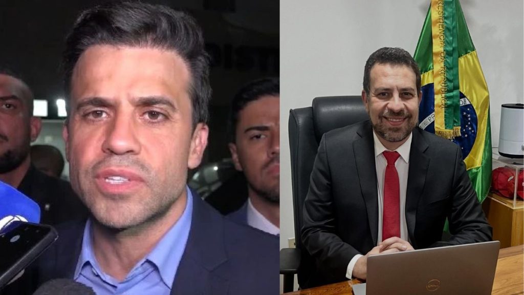 Pablo Marçal e Guilherme Boulos em registro de redes sociais sob contexto de decisão de inelegibilidade do TRE-SP.