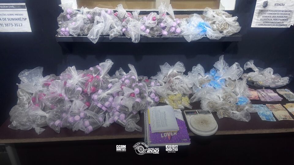 apreensão de 13kg de drogas em Hortolândia