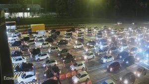 pedágio Imigrantes sentido litoral paulista