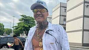 MC Danilo Boladão, cantor de funk da Baixada Santista falecido aos 47 anos por infarto.