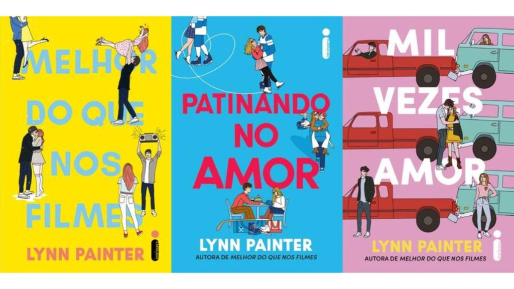 Obras de Lynn Painter em exibição, consolidando o romance contemporâneo como pilar da cultura pop literária.