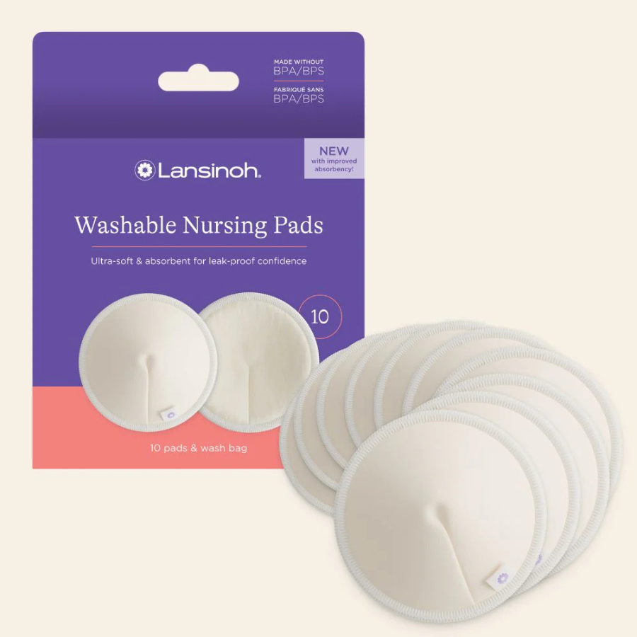 Absorventes para seios laváveis Lansinoh, solução sustentável para mães atletas durante a Meia de Santos.
