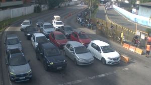 Travessia de balsas Guarujá x Santos