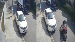 Coletor de lixo ferido após atropelamento por motociclista no Jardim das Tulipas em Holambra.