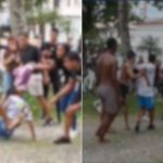 VÍDEO: Adolescente é cercado e agredido por grupo na saída de escola em Guarujá