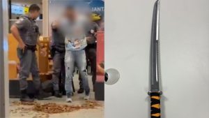 Terminal de passageiros do Aeroporto de Viracopos em Campinas, local de ocorrência com homem armado com espada.