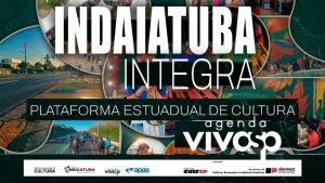 Interface da Agenda Viva SP destacando eventos de Indaiatuba em plataforma digital do Governo de São Paulo.