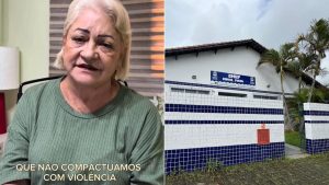 Escola municipal de Mongaguá, local onde diretora Helena de Freitas Siqueira sofreu agressão de mãe de aluno.
