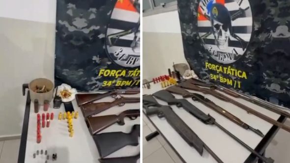 Homem é preso por posse ilegal de armas e munições em Bragança Paulista