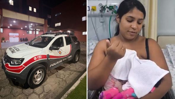 Policiais militares do 34º BPMI salvam recém-nascida de 18 dias engasgada em Atibaia com manobra de desengasgo.