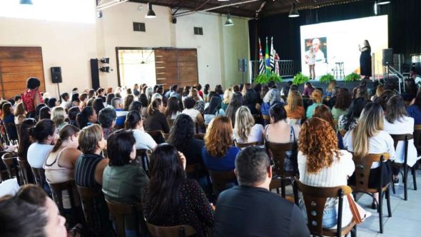 Lançamento do programa SuperAção de Educação Especial Inclusiva na Estação Atibaia pela Prefeitura.
