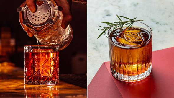 Evento de coquetelaria internacional em Santos com o bar Tres Monos no Hideout Speakeasy.