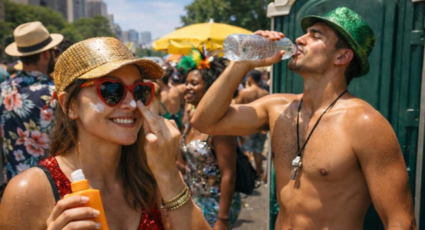 Vai pular Carnaval? Especialistas alertam para cuidados com saúde e prevenção. Foto: Gerada por IA