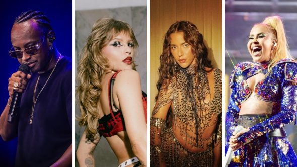 Multidão reunida em frente ao palco principal da Virada Cultural 2026 em São Paulo durante o evento.