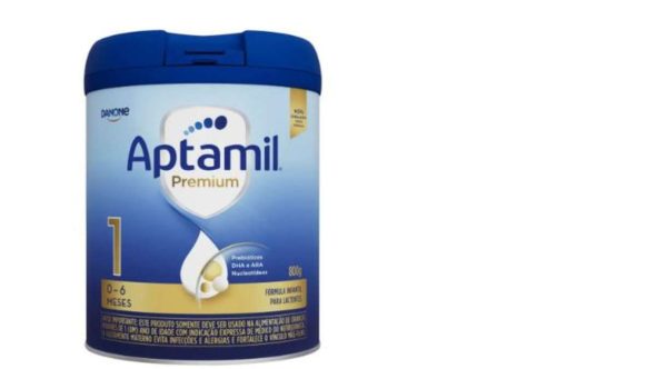 Logotipo da Anvisa e produtos Danone suspensos para comercialização após recolhimento voluntário.