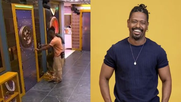 Leandro Boneco participante do Big Brother Brasil 26 durante confinamento no reality show da TV Globo.