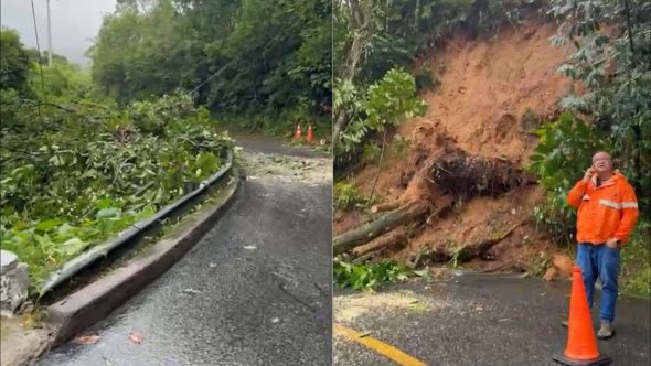 Serra do Guaraú em Peruíbe é interditada após fortes chuvas