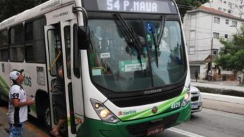 Ônibus municipal de santos gratuito no Enem 2025. Foto: PMS