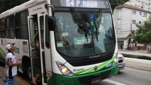 Ônibus municipal de santos gratuito no Enem 2025. Foto: PMS