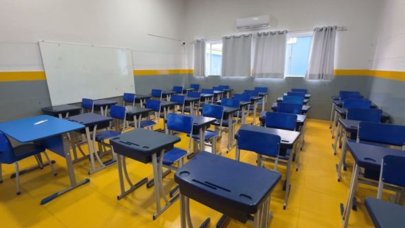 Infraestrutura pedagógica da escola municipal de Paulínia para alunos em situação de vulnerabilidade social.