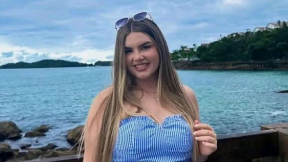 Estudante de medicina Júlia Vitória Sobierai Cardoso e o suspeito Vitor Rangel Aguiar em caso ocorrido no Paraguai.
