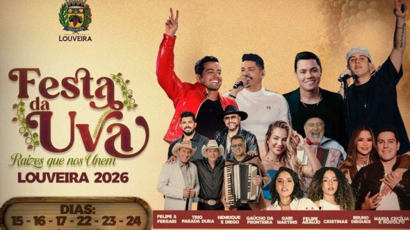 Público prestigiando a 55ª Festa da Uva e 11ª Expo Caqui de Louveira na Área de Lazer do Trabalhador.