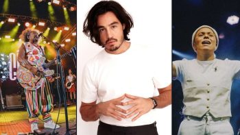 Montagem com imagens dos artistas Chico César, Tiago Iorc e Maria Gadú, atrações do festival Vozes da MPB em Hortolândia.