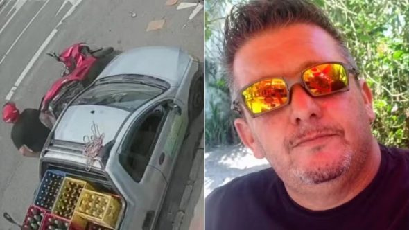 Motociclista Luiz Roberto Ferreira, vítima de atropelamento fatal após briga de trânsito em Santos, litoral de SP.