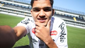 Mateus Xavier. Foto: Reinaldo Campos/Santos FC