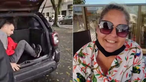 Emílio Carlos Alves Ramos condenado a 27 anos de prisão pela morte de Camila Indame Ramos em Santos.