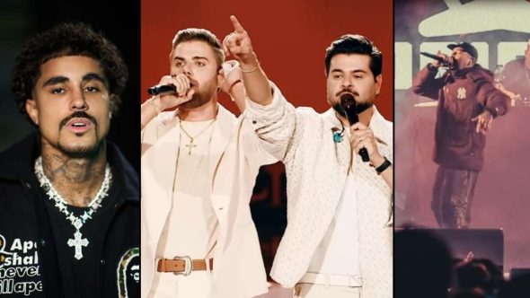Montagem com imagens de MC Livinho, da dupla Zé Neto & Cristiano e de apresentação musical do grupo Oriente, atrações que se apresentam em eventos na região de Campinas neste fim de semana..