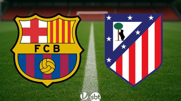Confronto Barcelona x Atlético de Madrid no Camp Nou em partida válida pelas quartas de final da Champions League.