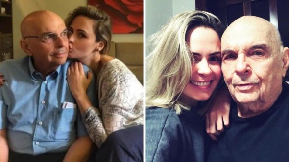 Ana Paula Renault e seu pai Gerardo Renault; detalhes sobre a internação do idoso em hospital de Belo Horizonte.