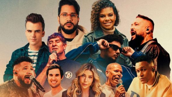 Palco do Festival Voltando a Sonhar Dream On Brasil em Campinas com apresentações musicais e mensagens inspiradoras.